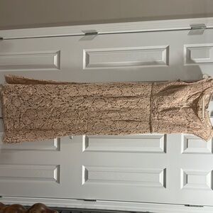 Soieblu Lace Maxi Dress in Cream